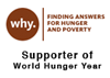 Supporter of World Hunger Year